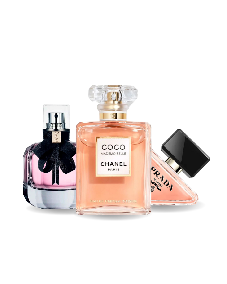 Combo 3 perfumes Prada PARADOXE, COCO MADEMOISELLE, MON PARIS 100ml