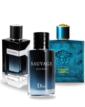 Combo 3 perfumes Dior SAUVAGE, Yves Saint Laurent Y MEN y Versace EROS 100ml